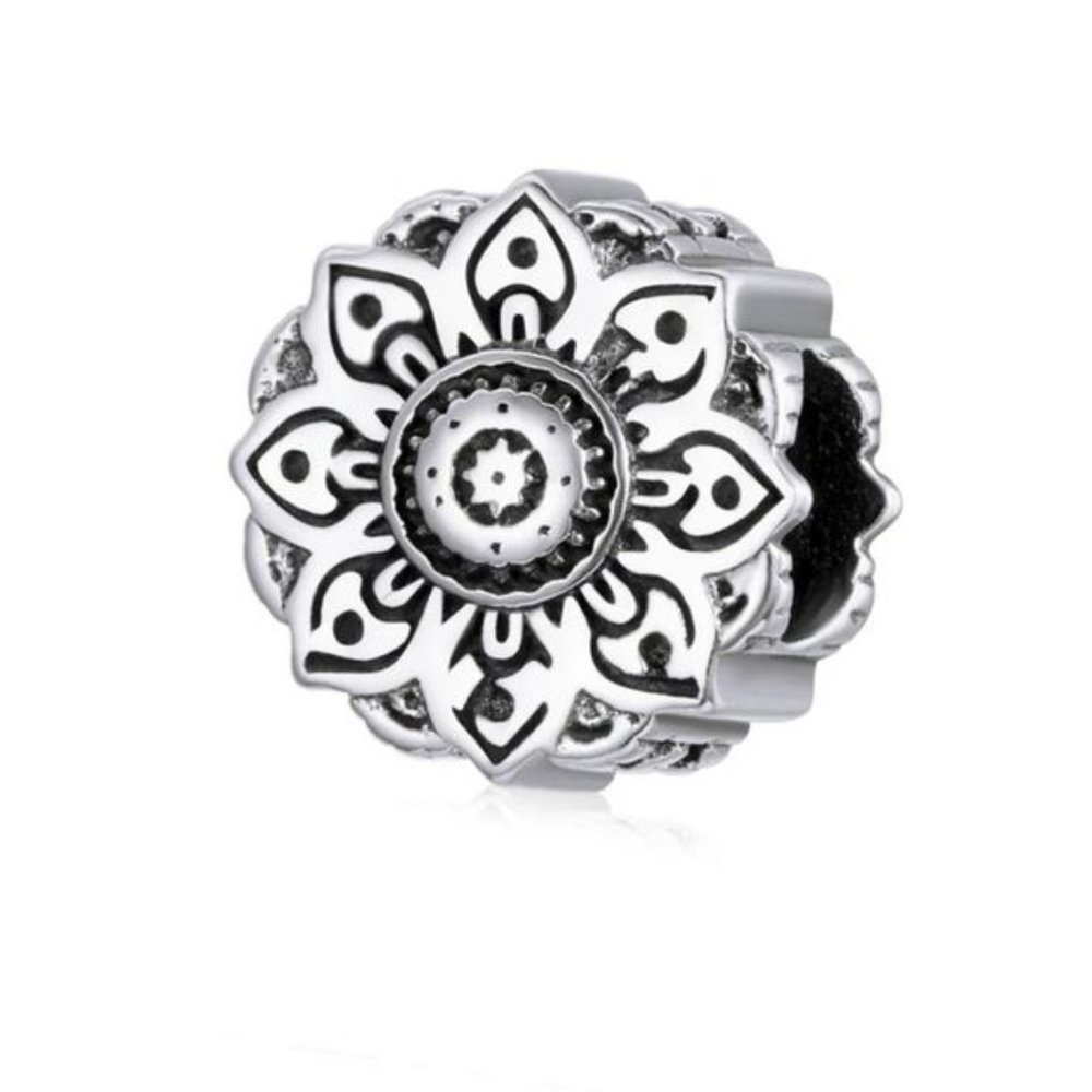 925 Sterling?Silver Lotus Charm